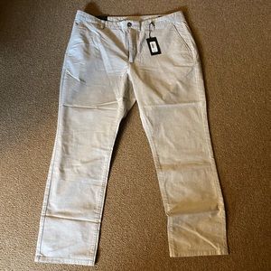 Mens Bonobos Light Grey Pants. Slim Fit 38x30